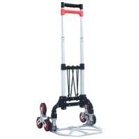 VidaXL Traptrolley inklapbaar 70 kg aluminium zilverkleurig - thumbnail