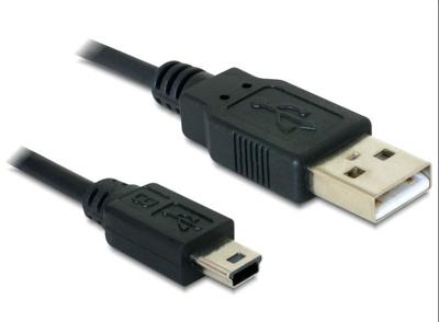 Delock 82252 Kabel USB 2.0 Type-A male > USB 2.0 Mini-B male 1,5 m zwart Delock 82252 Kabel USB 2.0 Type-A male > USB 2.0 Mini-B male 1,5 m zwart