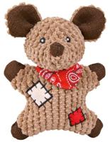 Knuffel voor honden Trixie Polyester Jute Muis 19 cm - thumbnail