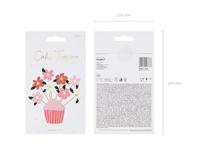 Taarttoppers Bloemen Mix Set (8 st) - thumbnail