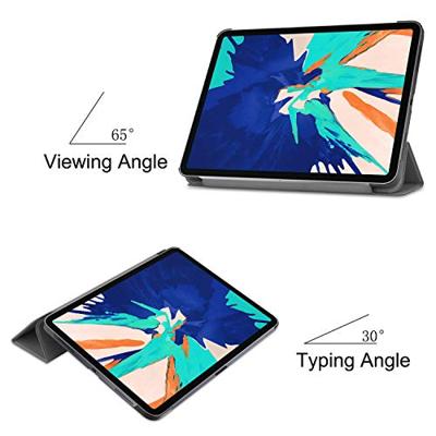 3-Vouw sleepcover hoes - iPad Pro 12.9 inch (2020) - Grijs