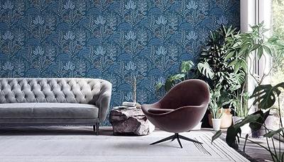 Livingwalls Famous Garden - Blauw - 393494