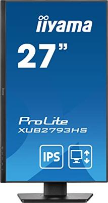 Iiyama ProLite XUB2793HS-B7 LED-monitor Energielabel E (A - G) 68.6 cm (27 inch) 1920 x 1080 Pixel 16:9 1 ms HDMI, DisplayPort, Hoofdtelefoon (3.5 mm jackplug) - thumbnail