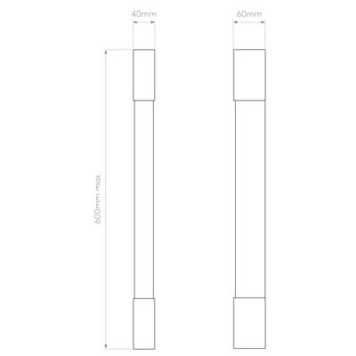 Astro Lighting Palermo 600 LED Wandlamp - Chroom