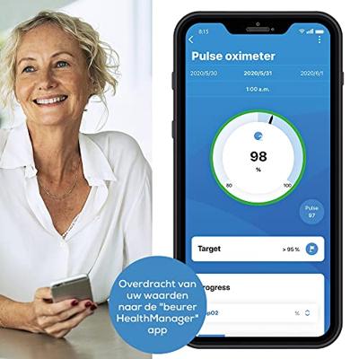 Beurer PO 60 Bluetooth® Pulsoximeter Saturatiemeter
