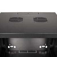 LogiLink W06F64B 19inch-wandkast (b x h x d) 540 x 330 x 450 mm 6 HE Zwart-grijs (RAL 7021) - thumbnail