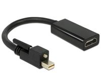 Delock 62640 Mini-displayport / HDMI Adapter [1x Mini-DisplayPort stekker - 1x HDMI-bus] Zwart - thumbnail