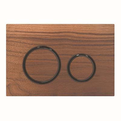 Bedieningsplaat Geberit Sigma 50 Round voor 2-toets Spoeling Zwart Chroom / Amerikaans noten
