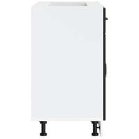 Keuken onderkast Lucca bewerkt hout zwart - thumbnail