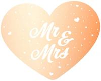 Deurbord Mr. & Mrs. Roségoud (57x45cm) - thumbnail
