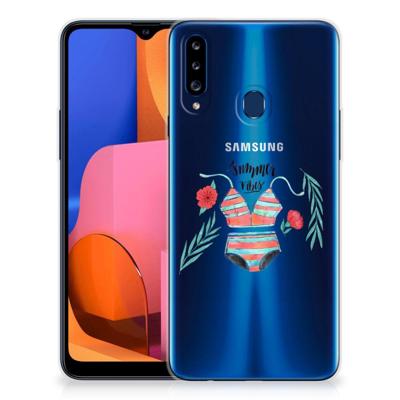 Samsung Galaxy A20s Telefoonhoesje met Naam Boho Summer Samsung Galaxy A20s Telefoonhoesje met Naam Boho Summer