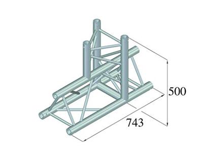 Alutruss 6082AT-37 T-Stuk - thumbnail