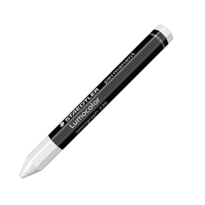 Staedtler Lumocolor 236 omnigraph permanent Markeerkrijt Wit 12 stuk(s)