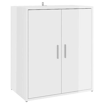VidaXL Schoenenkast 60x35x70 cm bewerkt hout hoogglans wit