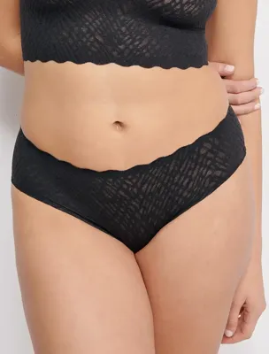 Zero Feel kanten hipster - Bliss - Naadloze invisible dames hipster - Schijnt niet door - M - Zwart