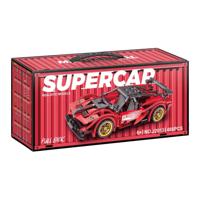 Lobbes Bouwsteentjes set pull back sport auto - 488dlg. - thumbnail