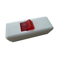 interBär 8010-108.01 Snoerschakelaar Wit, Rood 2x uit/aan 10 A 1 stuk(s) - thumbnail