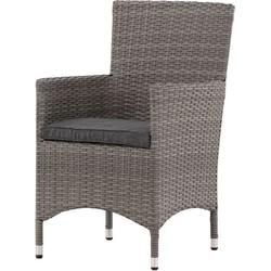 Nohr Tuinstoel 'Charnae' Wicker, kleur Grijs