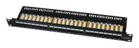 LogiLink NP0133 Patchpaneel 483 mm (19) CAT 6A 1 HE Zwart Ingericht - thumbnail