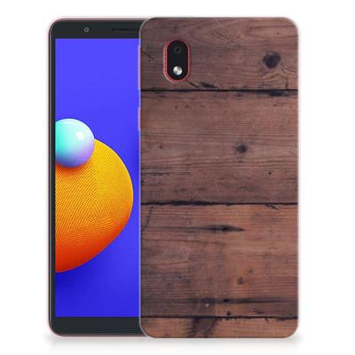 Samsung Galaxy A01 Core | Bumper Hoesje | Old Wood