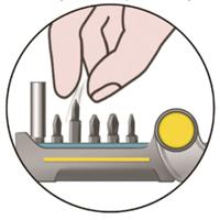 Wolfcraft Bit-Butler Maxi | Sleuf, Kruiskop PH/PZ, TORX®, Inbus | 21-delig - 1374000 - thumbnail