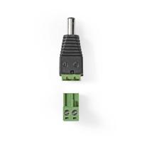 Nedis CCTV-Security Connector | 2-Voudig Aansluitblok | 5,5 x 2,1 mm Male | Male | Groen / Zwart | 1 stuks - CCTVCM11BK5 CCTVCM11BK5 - thumbnail