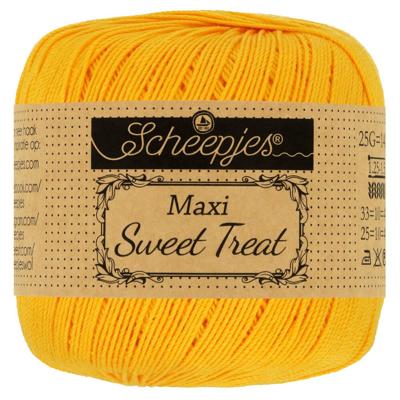 Scheepjes Maxi Sweet Treat - 208 Yellow Gold - Haakgaren / Breigaren Scheepjes Maxi Sweet Treat - 208 Yellow Gold - Haakgaren / Breigaren
