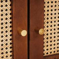 Salontafels Bruin 80 x 50 x 40 cm Bamboe en massief mango hout - thumbnail