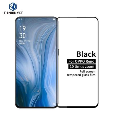 PINWUYO 9u 2.5 D volledige lijm gehard glas film voor OPPO Reno 10X