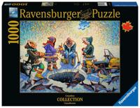 Ravensburger puzzel ijsvissen 1000st - thumbnail