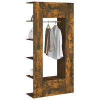 Gangkasten 2 st bewerkt hout gerookt eikenkleurig - thumbnail