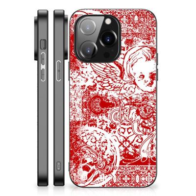 Telefoonhoesje iPhone 14 Pro Angel Skull Rood