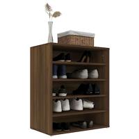 Schoenenkast 60x35x70 cm bewerkt hout bruineikenkleurig - thumbnail