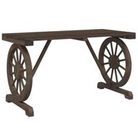 Tuintafel 115x55x65 cm massief vurenhout - thumbnail