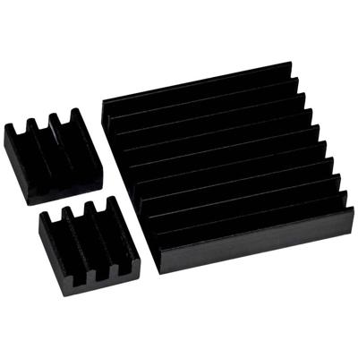 Joy-it RB-heatsink-B Koellichaamset Geschikt voor serie: Raspberry Pi®, Banana Pi, ASUS Tinker Board, Radxa Zwart Joy-it RB-heatsink-B Koellichaamset Geschikt voor serie: Raspberry Pi®, Banana Pi, ASUS Tinker Board, Radxa Zwart