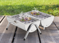 RVS Houtskool Barbecue - Gemakkelijk mee te nemen - thumbnail