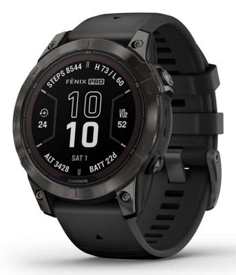 Garmin fēnix 7S Pro 3,05 cm (1.2") MIP 42 mm Digitaal 240 x 240 Pixels Touchscreen Zwart Wifi GPS