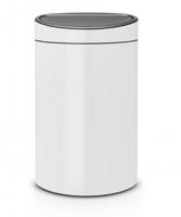 Brabantia touch bin afvalemmer 40 liter white - thumbnail