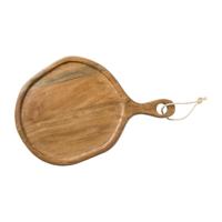 Borrelplank organisch middel - acaciahout - 46x32.5 cm - thumbnail