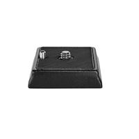 Walimex universele snelwisselplaat FT-001P 1/4 inch aansluiting, compatibel met bijv. Manfrotto MA200 PL-14, 52 x 42 x 10 mm, aluminium met rubberen coating - thumbnail