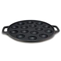 Poffertjesplaat - zwart - ø23.5 cm - thumbnail