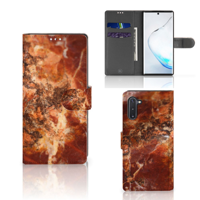 Samsung Galaxy Note 10 Bookcase Marmer Bruin - thumbnail