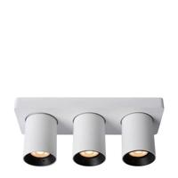 Lucide NIGEL - Plafondspot - LED Dim to warm - GU10 - 3x5W 2200K/3000K - Wit - thumbnail