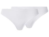 esmara Set van 2 dames strings (Wit, M (40/42)) - thumbnail