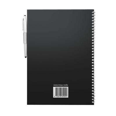 MOYU Uitwisbaar notitieboek - hardcover a4 - pitch black MOYU Uitwisbaar notitieboek - hardcover a4 - pitch black