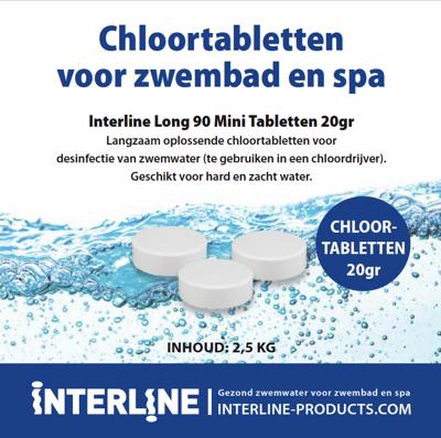 Interline chloortabletten long90 20gram/2,5kg