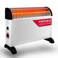 Alpina Convectorkachel 2000W Wit/Zwart - thumbnail