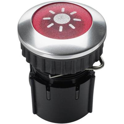 Grothe 63022 Belknop 1-voudig Aluminium 12 V/1,5 A Grothe 63022 Belknop 1-voudig Aluminium 12 V/1,5 A