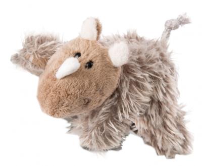 Nici magneet Ellinor neushoorn junior 12 cm polyester bruin