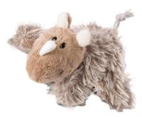 Nici magneet Ellinor neushoorn junior 12 cm polyester bruin - thumbnail